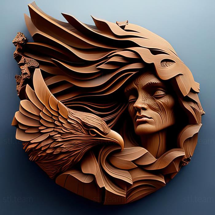3D модель Рупа Дадлі, американський художник (STL)